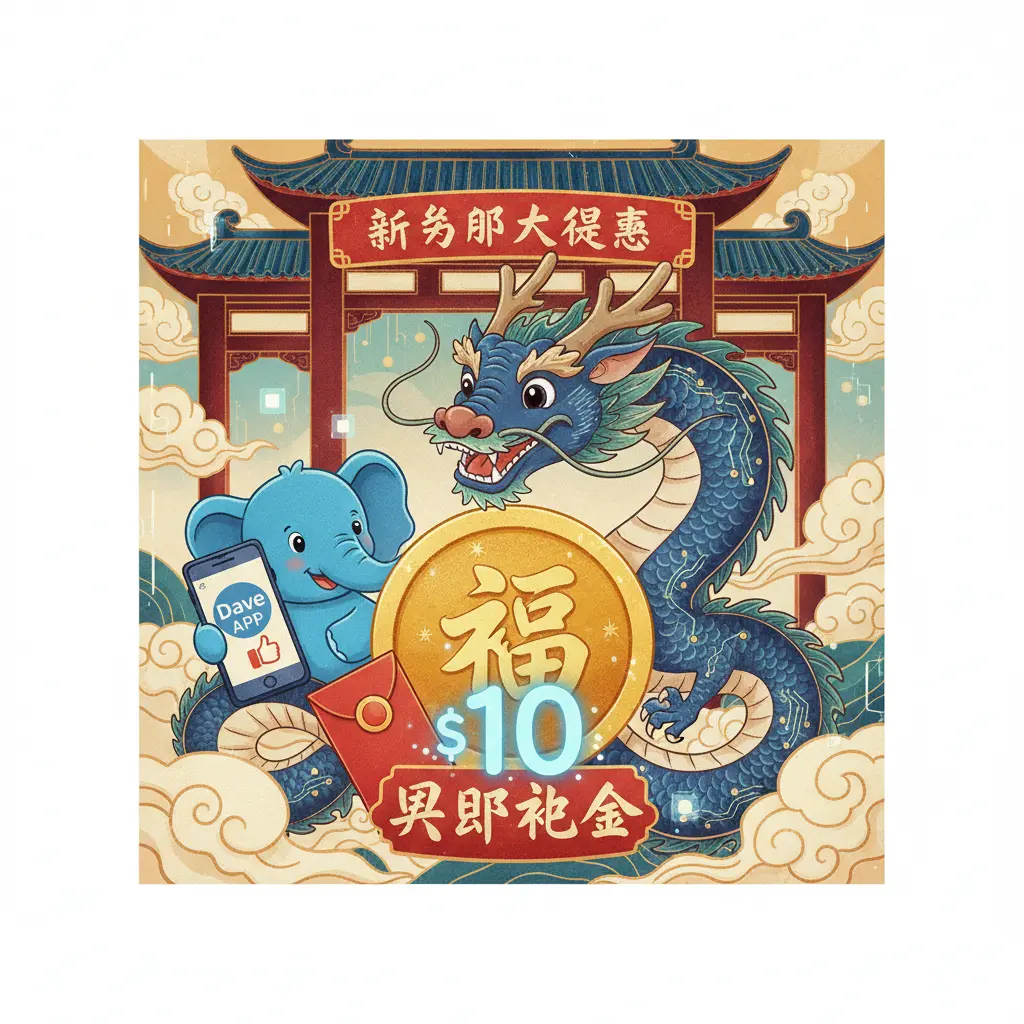 10 sign up bonus - Dave